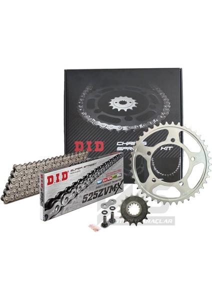 Zvm-X-Sunstar 2004-2008 Honda Cbf 500 Uyumlu Zincir Dişli Set Çelik Renk