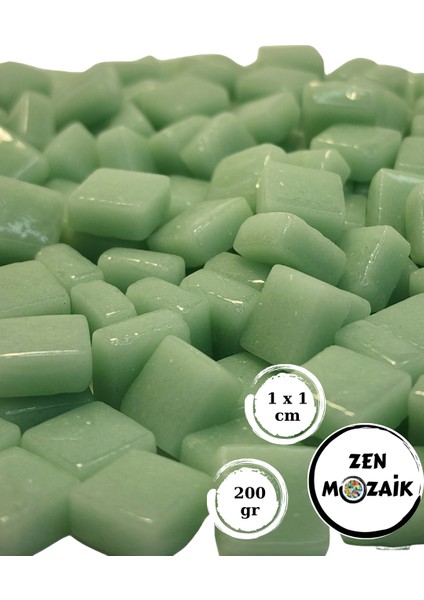 Sanatsal Mozaik Çalışmalarınız Için 1 cm Cam Mozaik Taşı - 10X10 mm - Kırmızı
