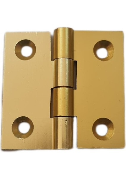 Sarı Alüminyum Menteşe 4 cm / 40 mm ( 10 Adet )