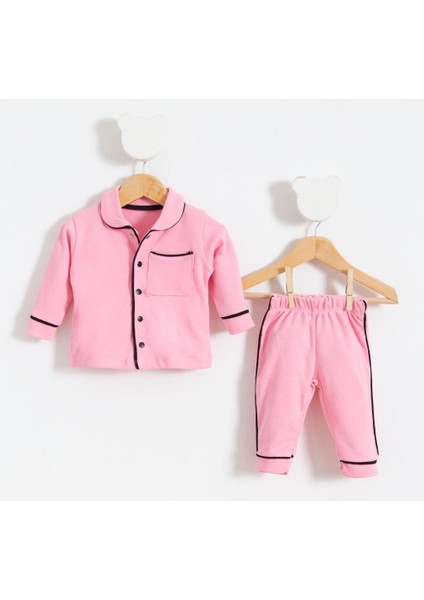 Bebek Alt Üst Pijama Takım Pembe