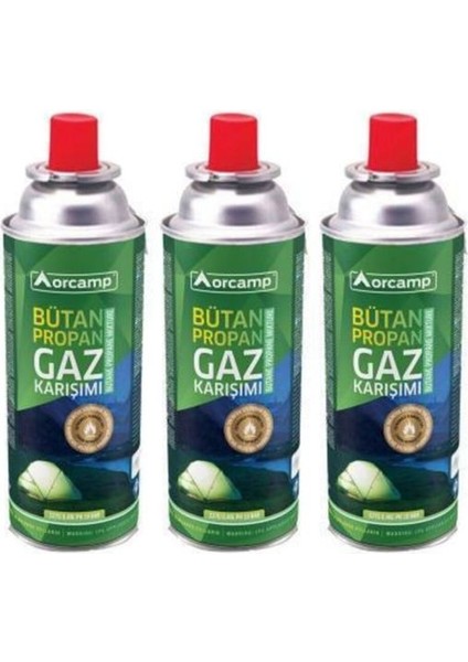 Valfli Gaz Ocak Kartuşu - 3'lü Set 227 gr