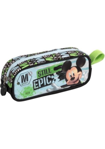 Mickey Mouse Yeşil Erkek Çocuk İlkokul Kalem Çantası
