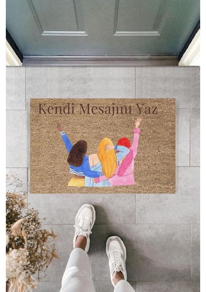 Dijital Baskı Kişiye Özel Iç Kapı Dekorasyon Paspas PS11192