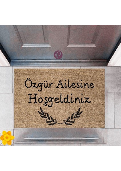 Kapı Önü Paspası Dekoratif Dijital Baskı Kişiye Özel P-2315