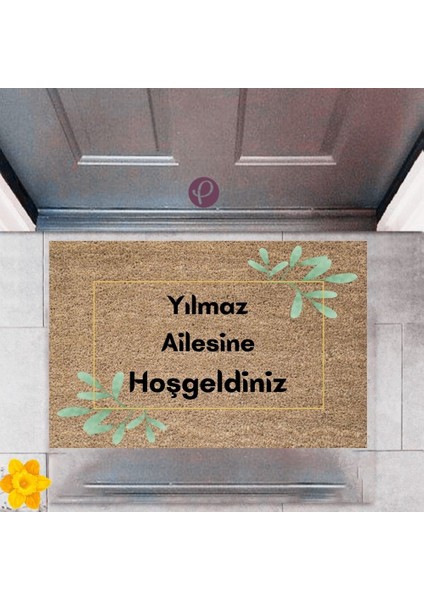 Kapı Önü Paspası Dekoratif Dijital Baskı Kişiye Özel P-2316