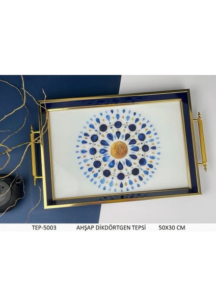 Dikdörtgen Ahşap Tepsi 1TEP-5003