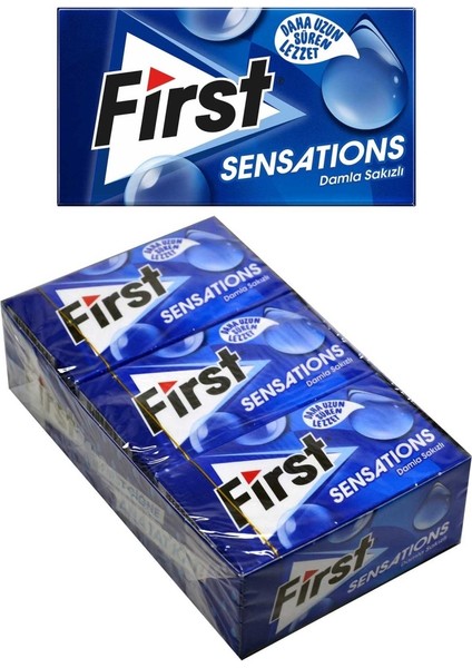 Sensations Sakız 27 gr 12'li Paket Damla Sakız Aromalı