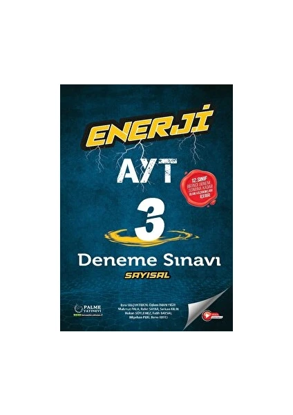 Palme Yayıncılık Enerji AYT Sayısal 3 Deneme Sınavı