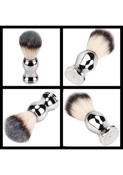 Shave Q8 Full Metal Manuel Tıraş Makinesi + F10 Fırça + Kase + 5 Adet Platinum Yaprak Jilet