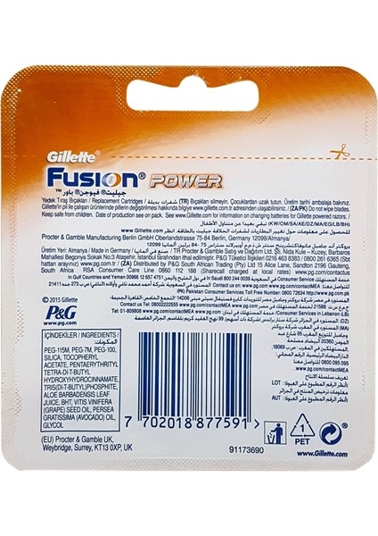 Fusion Power Yedek Tıraş Bıçağı 4'lü fiyatları