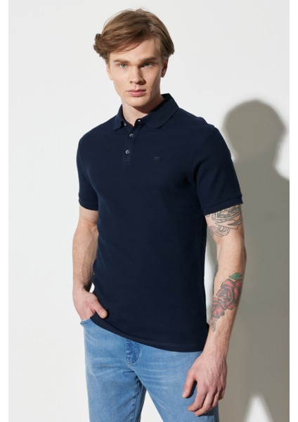 Regular Fit Normal Kesim %100 Pamuk Polo Yaka Haki Tişört modelleri