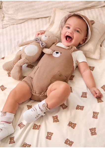 Bebekl Çift Taraflı Şapka ve Kısa Tulum indirimleri