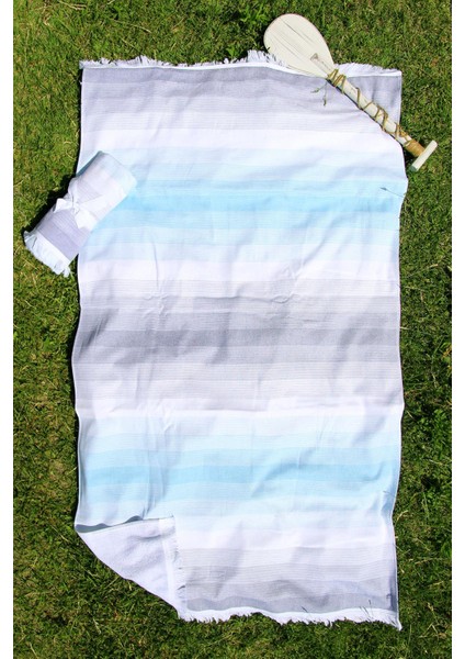 %100 Pamuk 90X160 Çizgili Plaj Havlusu