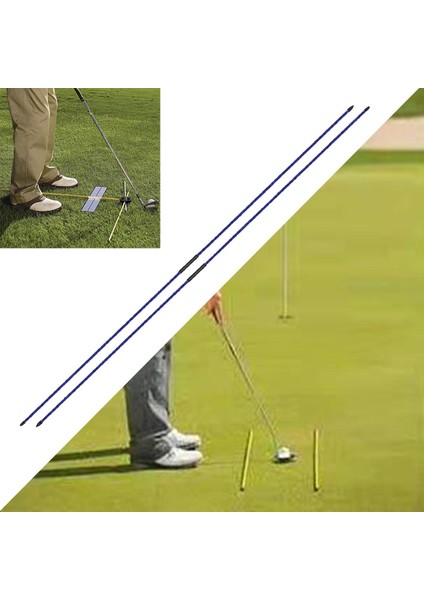 5 Golf Duruşu Düzeltici Katlanabilir Çubuklar Antrenör Tutucu Mavi (Yurt Dışından) modelleri