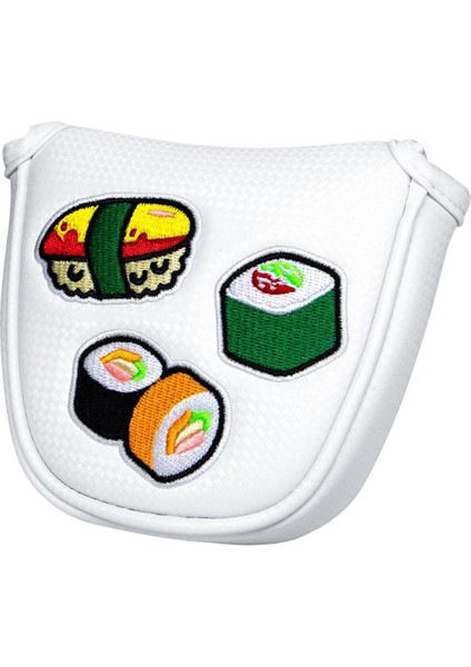 Golf Mallet Putter Head Cover Nakış Golf Kulübü Headcover Koruma 12CMX12.5CM Be(Yurt Dışından)
