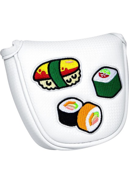Golf Mallet Putter Head Cover Nakış Golf Kulübü Headcover Koruma 12CMX12.5CM Be(Yurt Dışından) fiyatları