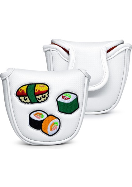 Golf Mallet Putter Head Cover Nakış Golf Kulübü Headcover Koruma 12CMX12.5CM Be(Yurt Dışından) indirimleri