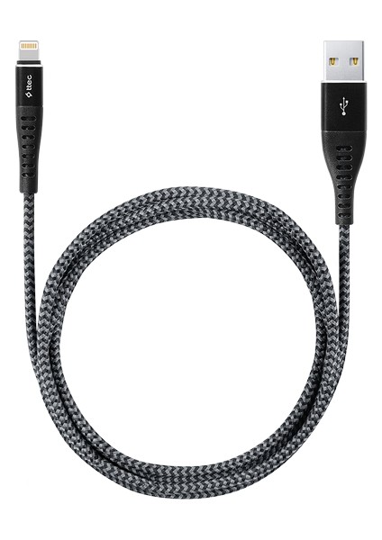 2DKX01LS Extremecable Ekstra Dayanıklı 150CM Şarj Kablosu Siyah