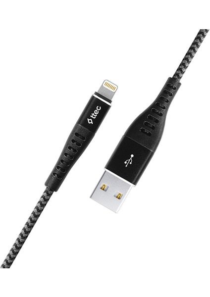 2DKX01LS Extremecable Ekstra Dayanıklı 150CM Şarj Kablosu Siyah