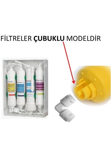 Netsu- 4 Filtreli Hyundai Su Arıtma Cihazı Filtresi ,Uyumlu 4 Lü Filtre Seti