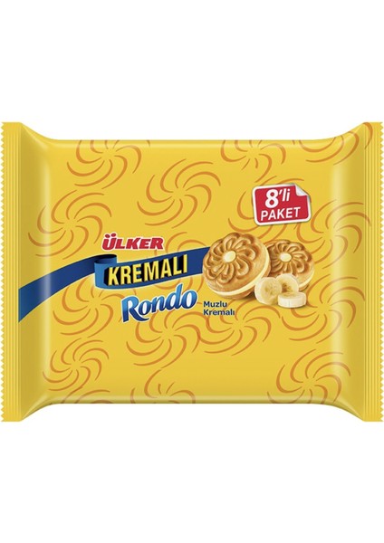 Kremalı Rondo Muzlu Bisküvi 8X61 G