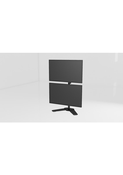 EF73 Steel Design 2-8 kg Çift Ekran Asansörlü 13"-27" Desktop Monitör Standı