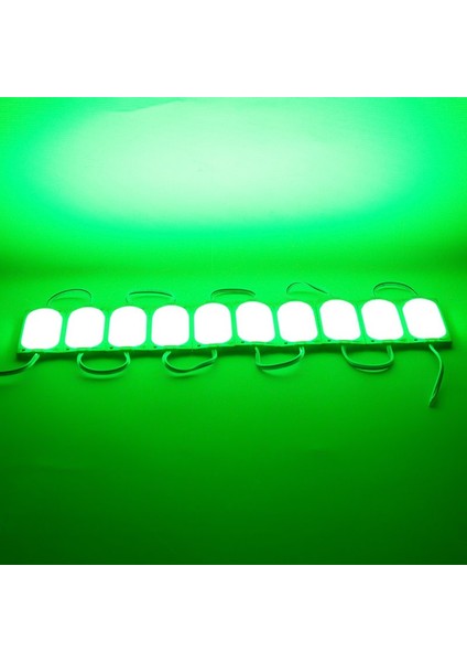 Cob Modül LED 12V 3W Yeşil 85 x 35MM IP65 220-240LM 140 Derece (20 Adet) fiyatları