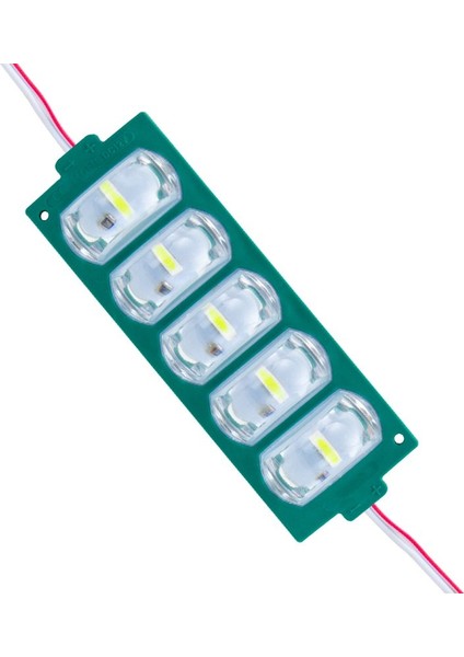 Modül LED 12V 4W Yeşil 3030 10 x 53.8mm IP65 260-280LM 180 Derece (20 Adet)