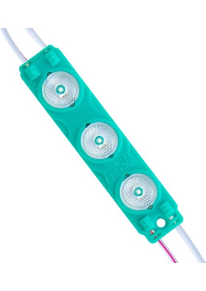 Modül LED 12V 1.5W Yeşil 2835 73 x 16MM IP65 195-210LM 170 Derece (20 Adet)
