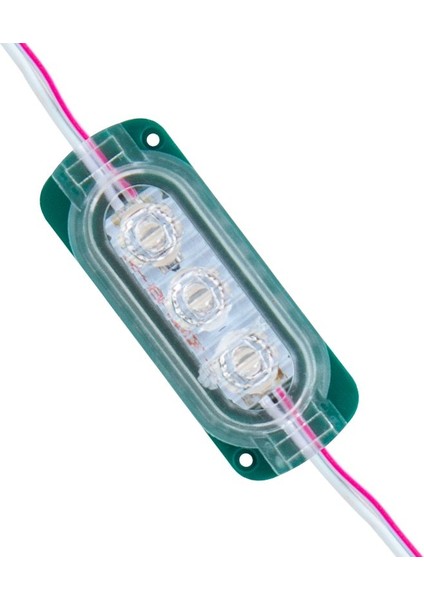 Modül LED 12V 0.6W Yeşil 2835 65 x 25MM IP65 120LM 160 Derece (20 Adet)