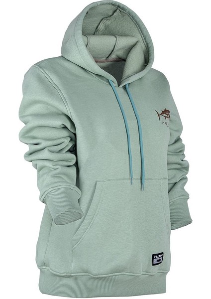 Tuna Hoodie Mint Sweatshirt Kadın