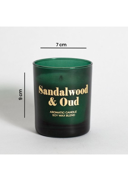 Sandalwood&oud Kokulu Mum - 120 gr