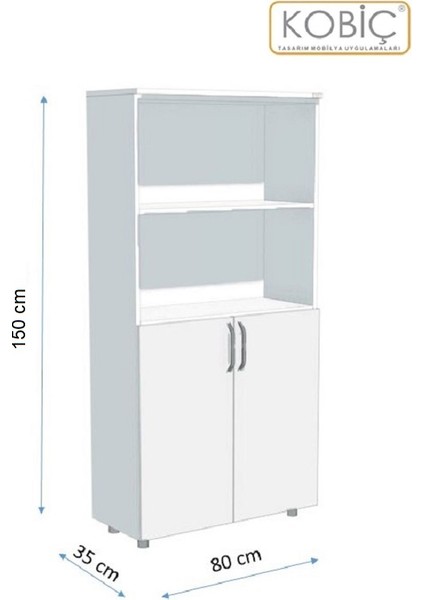 Dosya Dolabı Yarım Kapak 80 x 35 x 150 cm indirimleri