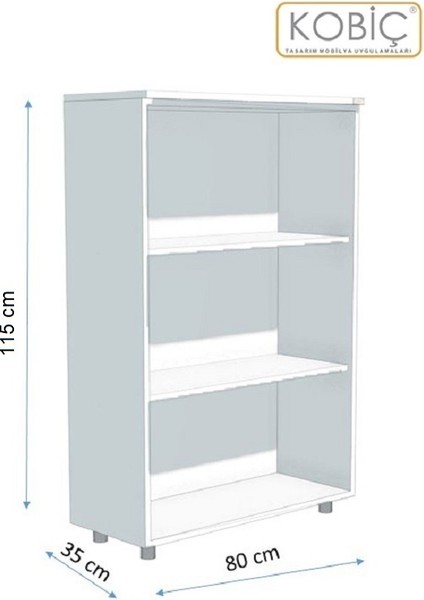 Dosya Dolabı Açık Raflı 80 x 35 x 115 cm