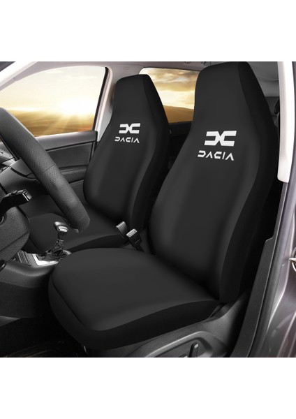 Dacia Dokker Araca Özel Oto Koltuk Kılıfı Pro - Siyah Yeni Logolu ( Yeni Tasarım - Yeni Fit Kalıp )
