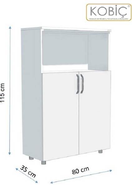 Dosya Dolabı Yarım Kapak 80 x 35 x 115 cm indirimleri