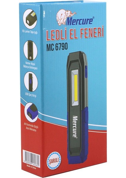 MC-6790 Ledli Iş Lambası Şarjlı