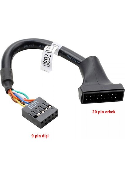 USB 2.0 USB 3.0 Çevirici 9 Pin 19 Pin Çevirici 9 Pin Dişi 19 Pin Erkek Çevirici fırsatları