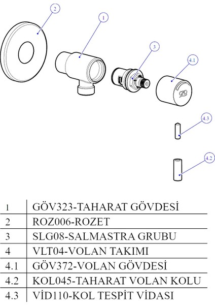 Espina Taharet Musluğu TMS70