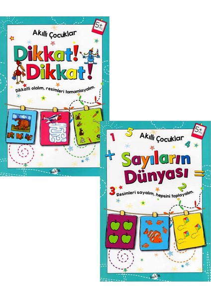 Akıllı Çocuklar Sayıların Dünyası - Dikkat Dikkat 2’li Set