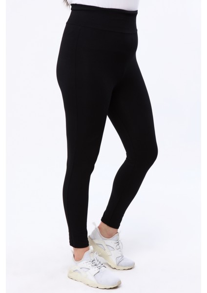 Büyük Beden Toparlayıcı Bel Tayt KLB0018 Siyah modelleri