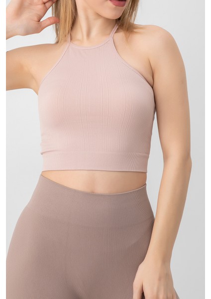 Doremi Seamless Örme Halter Yaka Büstiyer