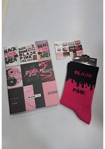 Blackpink Defter Çorap Sticker 3 Lü Set