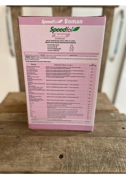 Speedfol Boman İz Element Tozlaştırıcı ve Mahsul Yaptırıcı Üst Kalite Gübre
