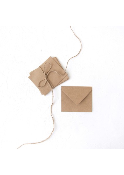 Minik zarf, 7x9 cm 5 adet (Kraft)