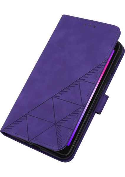 Pop 2f Için Kabartmalı Pu Deri Stand Cüzdan Telefon Kılıfı - Mor (Yurt Dışından) modelleri