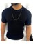 Örme Triko Tişört Kısa Kollu Triko Slim Fit Dar Kesim T-Shirt 1