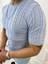 Tişört Örme Triko Tişört Nefes Alabilen Terletmez Slim Fit Dar Kesim T-Shirt 2