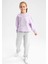 Kız Çocuk Crop Bisiklet Yaka Sweatshirt Z1966A622WN 2