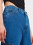 70814 Arkası Lastikli Jogger Pantolon-Mavi 4
